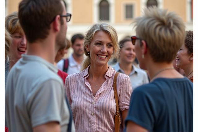 Utazók csoportja Olaszországban